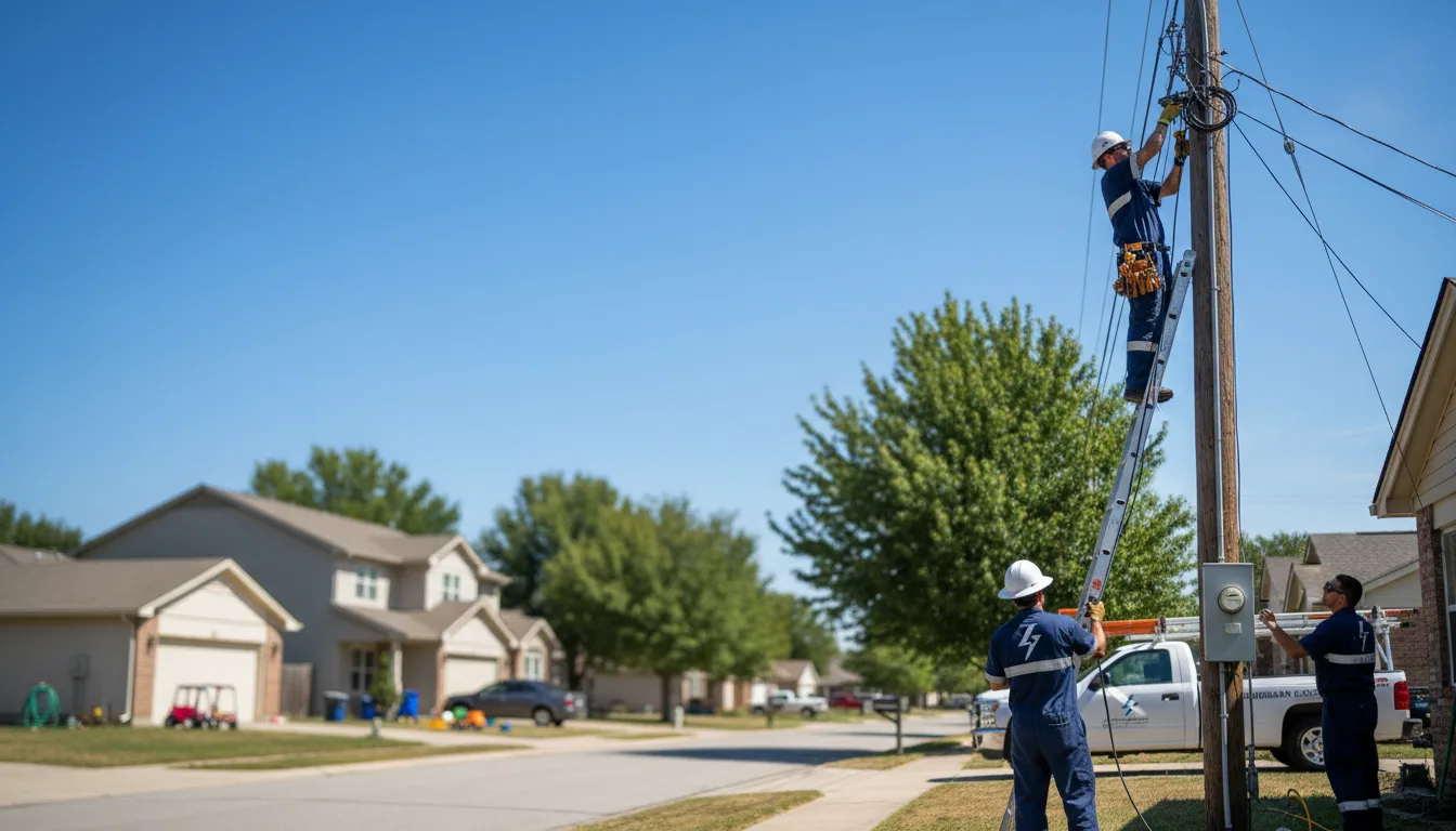 Residential electrician providing installation services in Penokee, KS